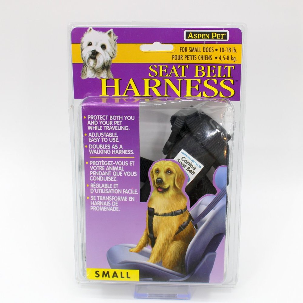 Aspen Pet Seat Belt Harness for Small Dogs 10-18 lbs